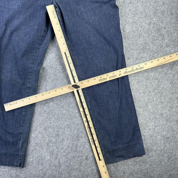 Banana Republic Hampton Fit Pants Womens 8 Blue Denim Stretch Trouser 30x25 - Picture 10 of 14